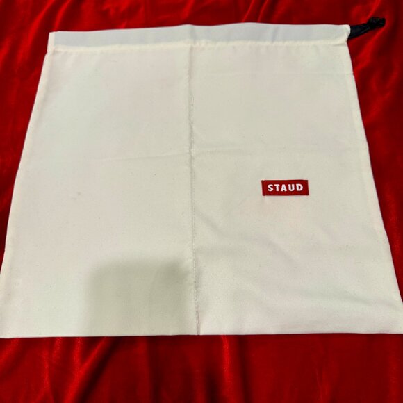 STAUD WHITE DUST BAG MEDIUM - Picture 1 of 6